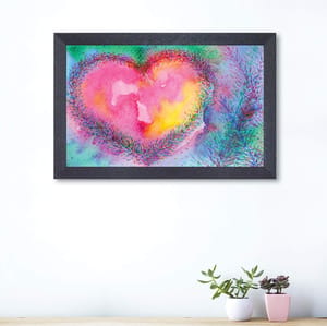 RP-2300 Abstract Multicolor Framed Painting