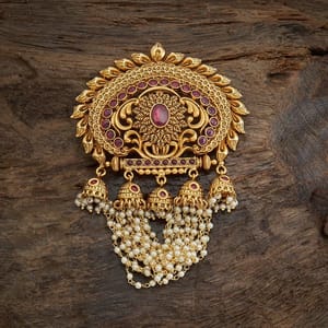 Pearl Hanging Antique Hair Brooch