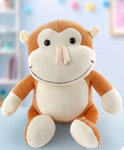 Babyhug - Baby Brown Monkey Soft Doll