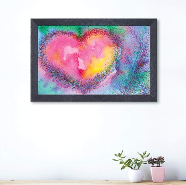 RP-2300 Abstract Multicolor Framed Painting